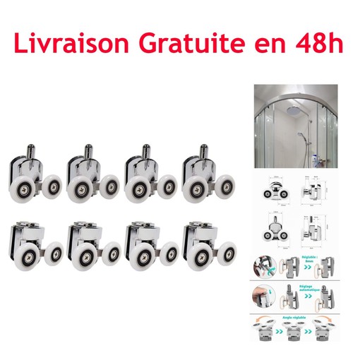 Roulettes porte douche - , 25mm