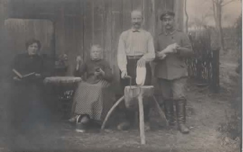 Carte postale photo sabotier - carte,