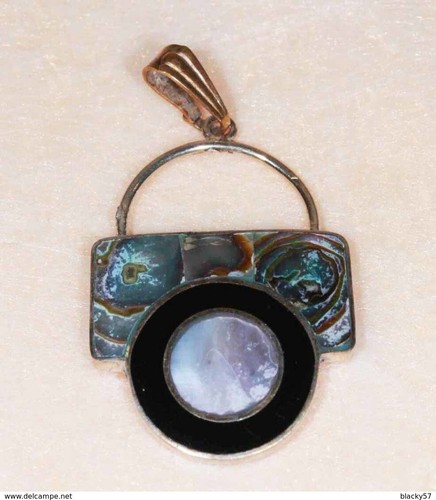 Pendentif métal argenté - pendentif, en