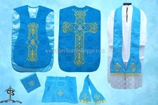 Chasuble Romaine Bleue Marian