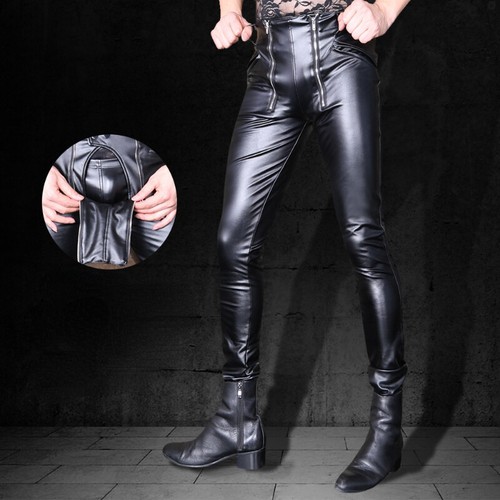 Pantalon skinny punk wetlook - pantalon,