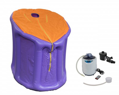 Gonflable sauna vapeur mauve - sauna,