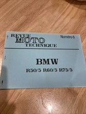 Revue Moto Technique N°6 BMW R50/5 R60/5 R75/5 500 600 750 série 5