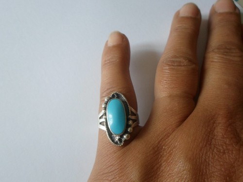 Bague argent massif - en,