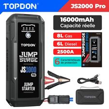 TOPDON JS2000 Pro Booster Batterie Voiture 2500A Démarreur de Voiture Portable