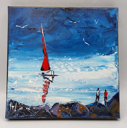 Peinture mixte sur toile - , jp