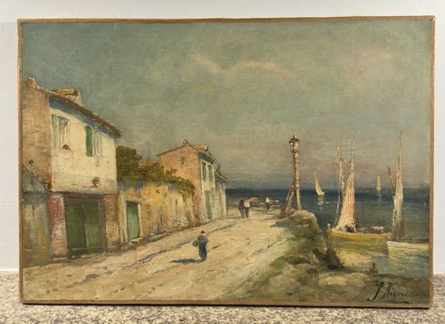 Huile sur toile - , ricard