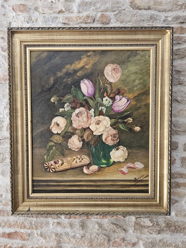 Tableau huile sur toile - sur,