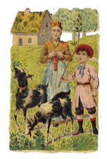 Ancien Chromo Découpis petit