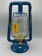 Dietz Monarch #10 Hot Blast Blue and Gold Kerosene Lantern Vintage Style OilLamp