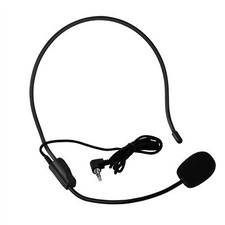 Mini 3.5mm Head Mounted Wired Microphone Condenser MIC For Voice Amplifier