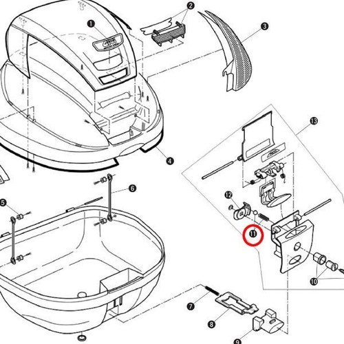 Givi ressort serrure - givi, et