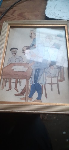 Cadre dessins militaires - et,