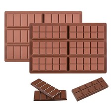 Lot de 2 moules à chocolat en