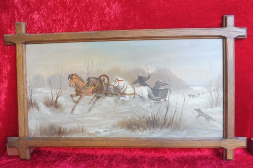 Russe troïka sublime - russe, huile