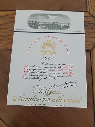 Etiquette château mouton - etiquette,