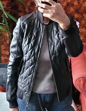 Veste blouson bomber en cuir