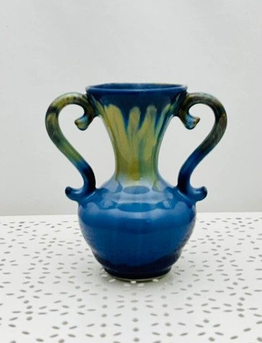 Alpho vase art déco bleu - bleu, 1920