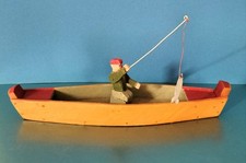 Rare barque en bois jouet