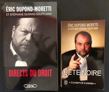 Eric Dupond Moretti 2 books in French, 2 livres en français FREE SHIPPING
