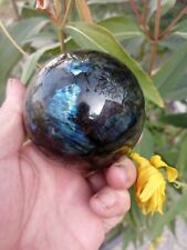 662g  SPHERE BOULE LABRADORITE Madagascar Massage Lithothérapie pierre