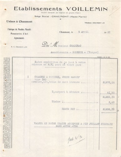 1933 usines chaumont - 1933, a