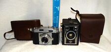 2-Vintage Cameras, Agfa Karat 36 Camera & Agfa Synchro Box 50- Germany Untested