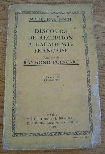 Discours réception à - discours,