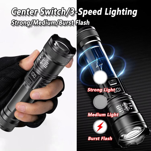 Lampe torche led p50 2000lm - torche,