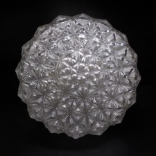 Vintage France N8091 Art Deco Globe Opaque Round Glass Globe Ceiling Lighting 