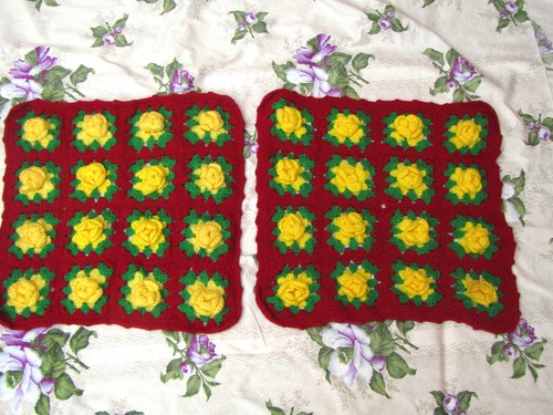 Napperons vintage fleurs - , en