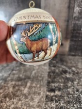 Vintage Christmas by Krebs Masters on Silk Ornament 10-31 Winter Govaerts 1982