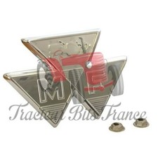 EMBLÈME MASSEY FERGUSON - EXCELLENTE FINITION CHROMÉ