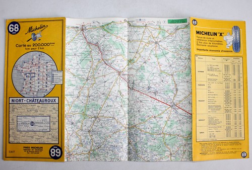 Carte michelin 1965 - 1965, n°68