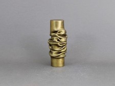 JACQUES MONIQUET sculpture, Vintage 1970s, Folded brass paperweight, French art