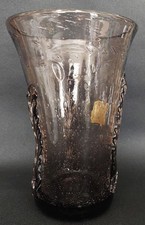 Vintage glass vase glassware du Ponant Locronan 20th century