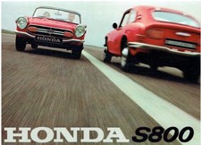 HONDA S800 COUPE & CONVERTIBLE 1966- ORIGINAL FACTORY UK SALES BROCHURE