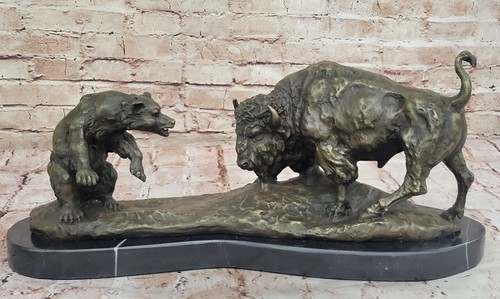 American buffalo bison - buffalo, bear