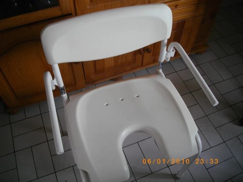 Chaise blanche douche - blanche,