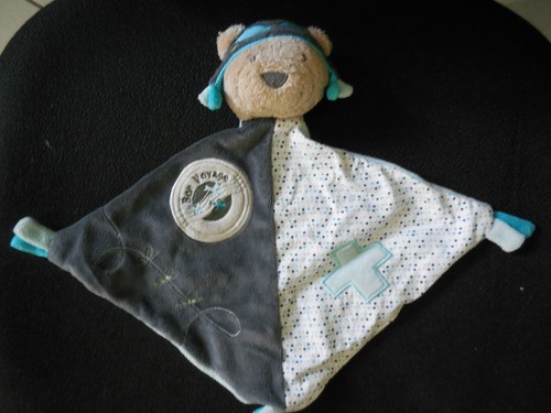 Doudou plat ours oscar - plat,