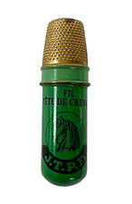 Thiriez Thiriez Thread Horse Head Stuff, Needle and Thimble Spools, Sewing