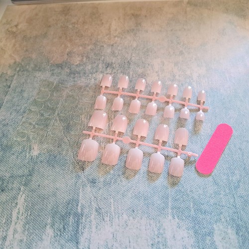 Kit faux ongles rose - faux,