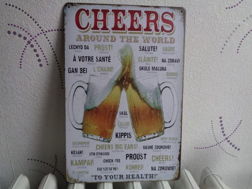 Tole metal biere cheers - biere,