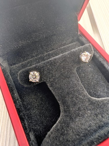 Boucles oreilles or blanc - en,