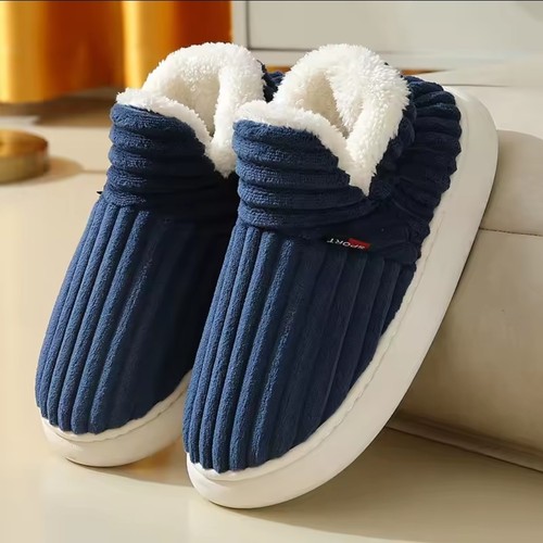Chaussons hiver bleu - d’hiver,