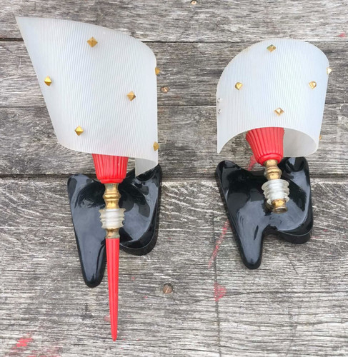 Vintage paire appliques - paire, d'appliques