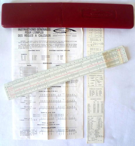 Ancienne règle calcul - rÈgle,