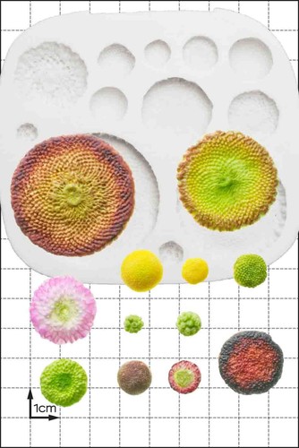 Moule silicone fleur centres - moule,