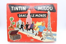 TINTIN AND SNOWY IN THE WORLD - MONTBRISON GAME - 1ST SERIES - 1969 - COMPLETE -