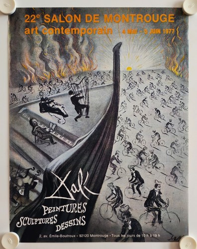 Affiche dali 1977 exposition - 1977,